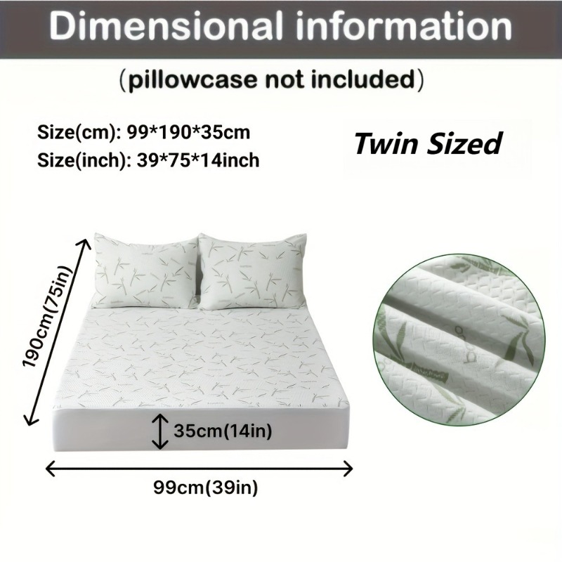 MEICARE 100% Bamboo Fiber Matt - đánh giá và giá Waterproof Mattress Protector Breathable