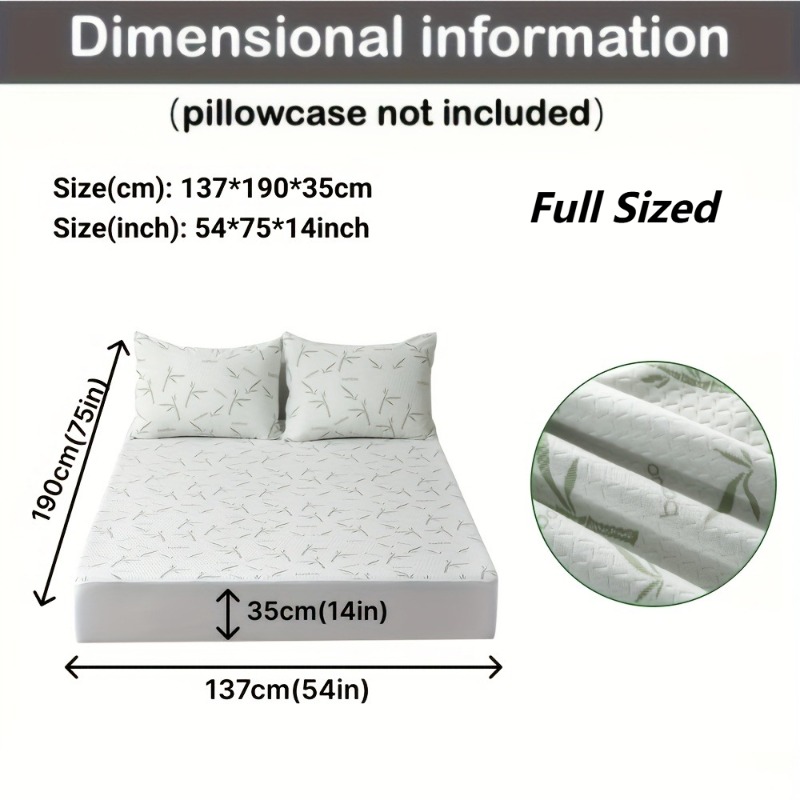MEICARE 100% Bamboo Fiber Matt - đánh giá và giá Waterproof Mattress Protector Breathable