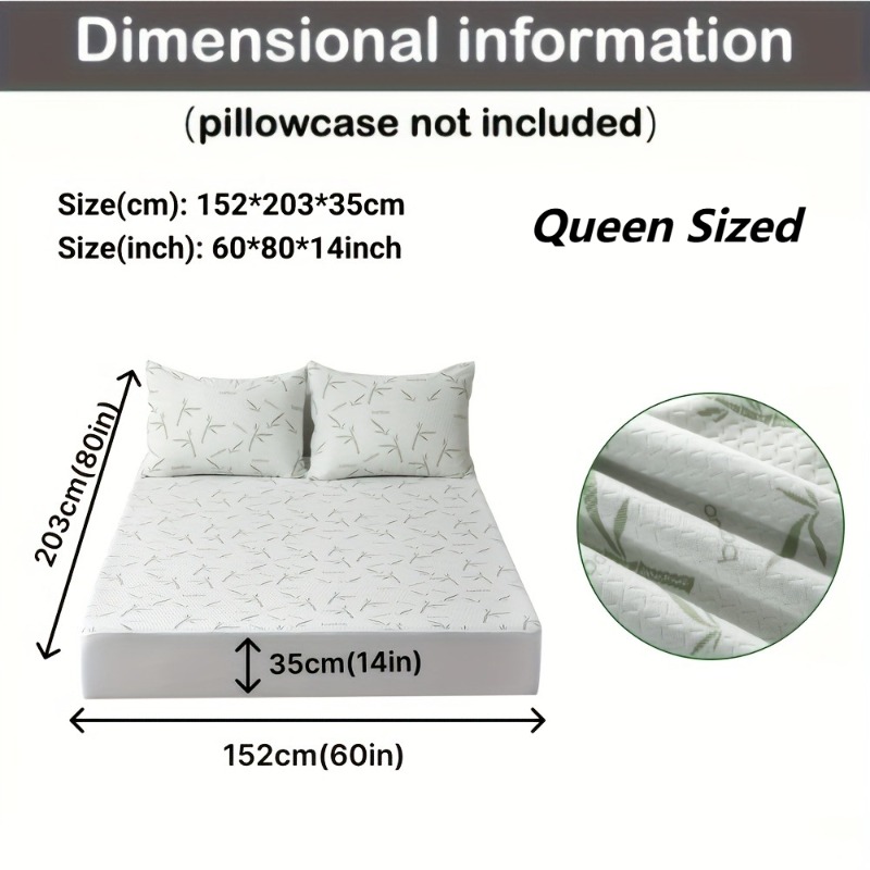 MEICARE 100% Bamboo Fiber Matt - đánh giá và giá Waterproof Mattress Protector Breathable