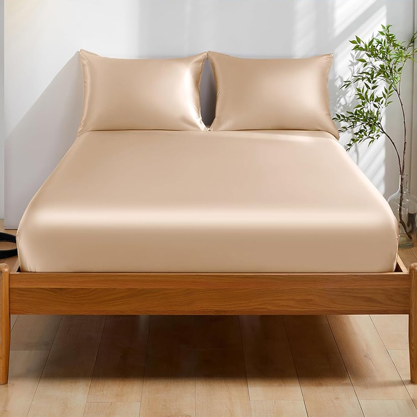 100% Mulberry Silk Fitted Shee - đánh giá và giá Fitted Bed Sheets Deep Pocket