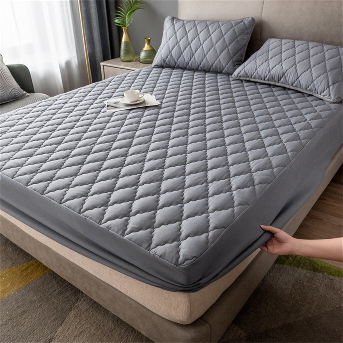 Learned- Waterproof Fitted Bed - đánh giá và giá Waterproof Mattress Protector Breathable