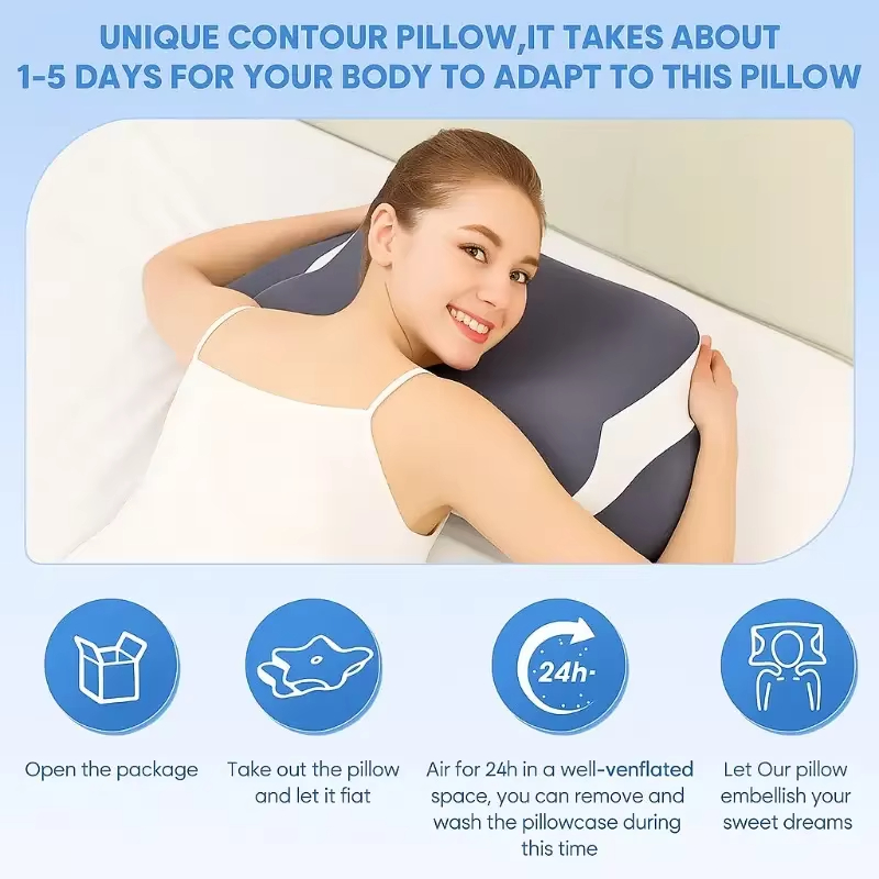 Memory Foam Pillows Butterfly  - đánh giá và giá Memory Foam Orthopedic Pillow Neck Pain