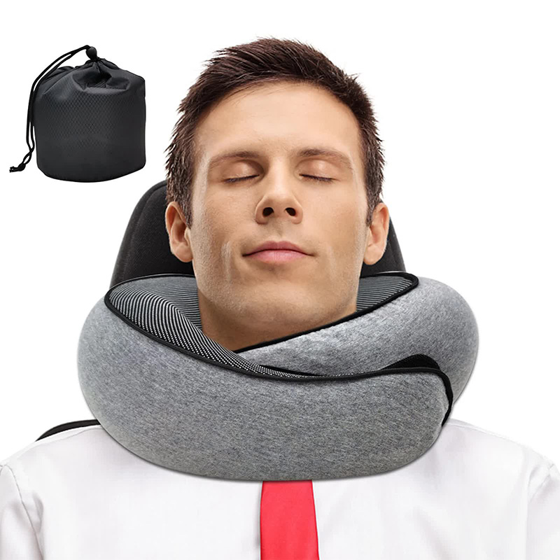 Travel Neck Pillow Memory Foam - đánh giá và giá Anti Snore Contour Pillow