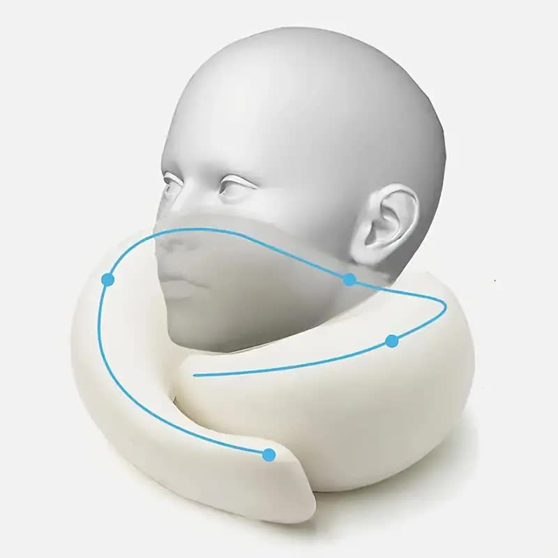 Travel Neck Pillow Memory Foam - đánh giá và giá Anti Snore Contour Pillow