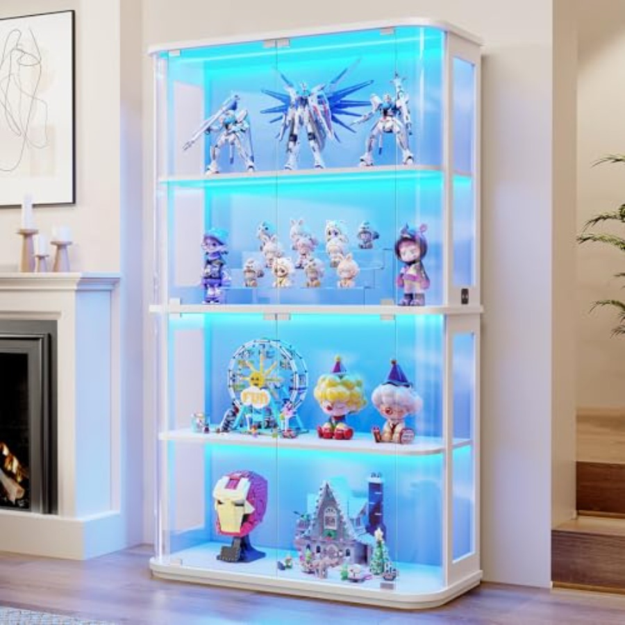 Rounded display cabinet for re - đánh giá và giá Lighting