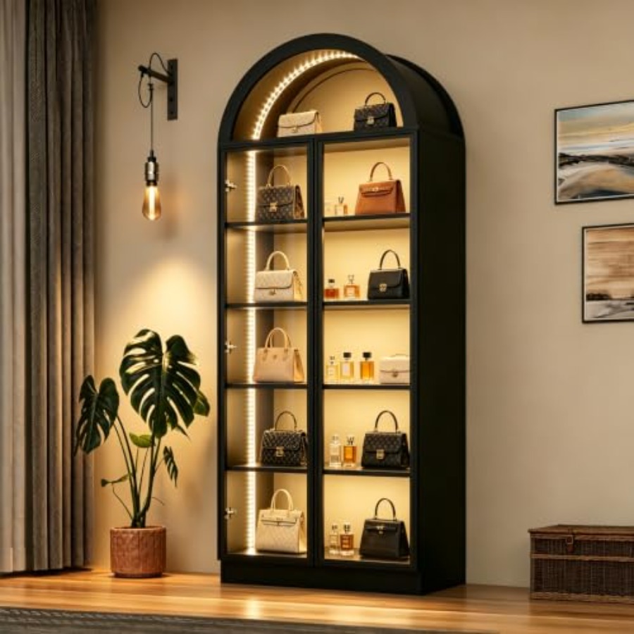 Arch display cabinet for livin - đánh giá và giá Lighting
