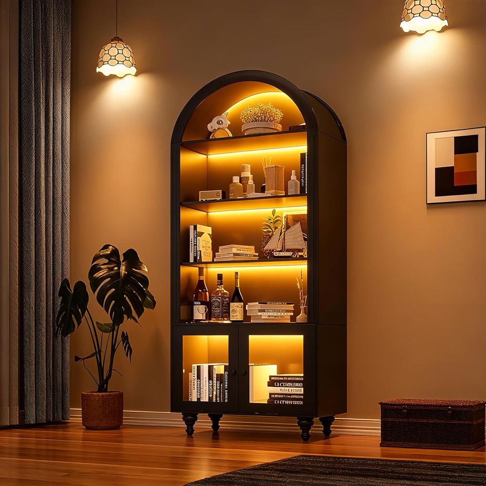 Wooden Arched Display Storage  - đánh giá và giá Storage & Organization