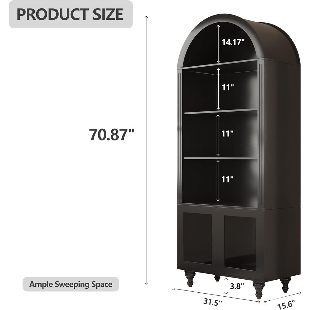 Wooden Arched Display Storage  - đánh giá và giá Storage & Organization