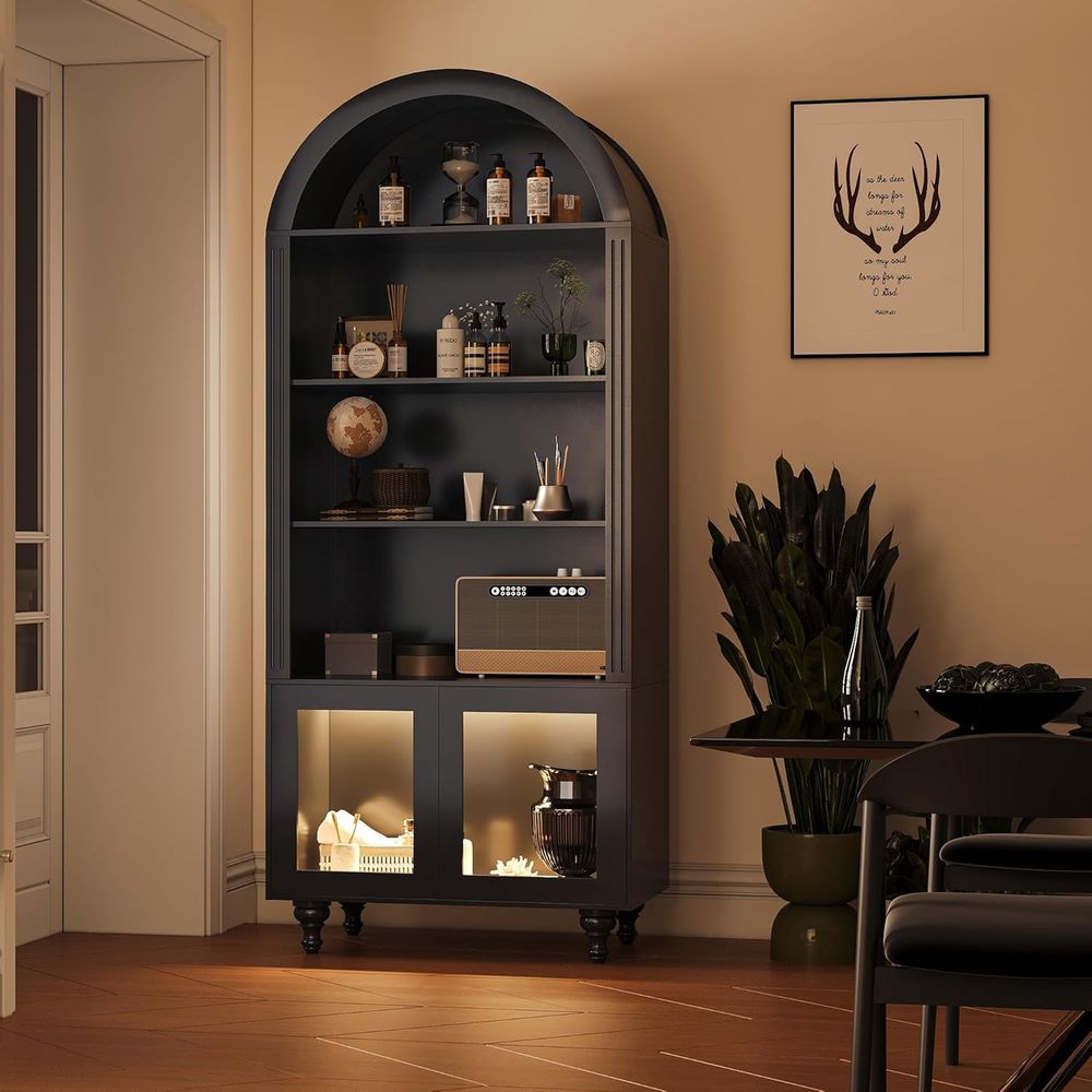 Wooden Arched Display Storage  - đánh giá và giá Storage & Organization