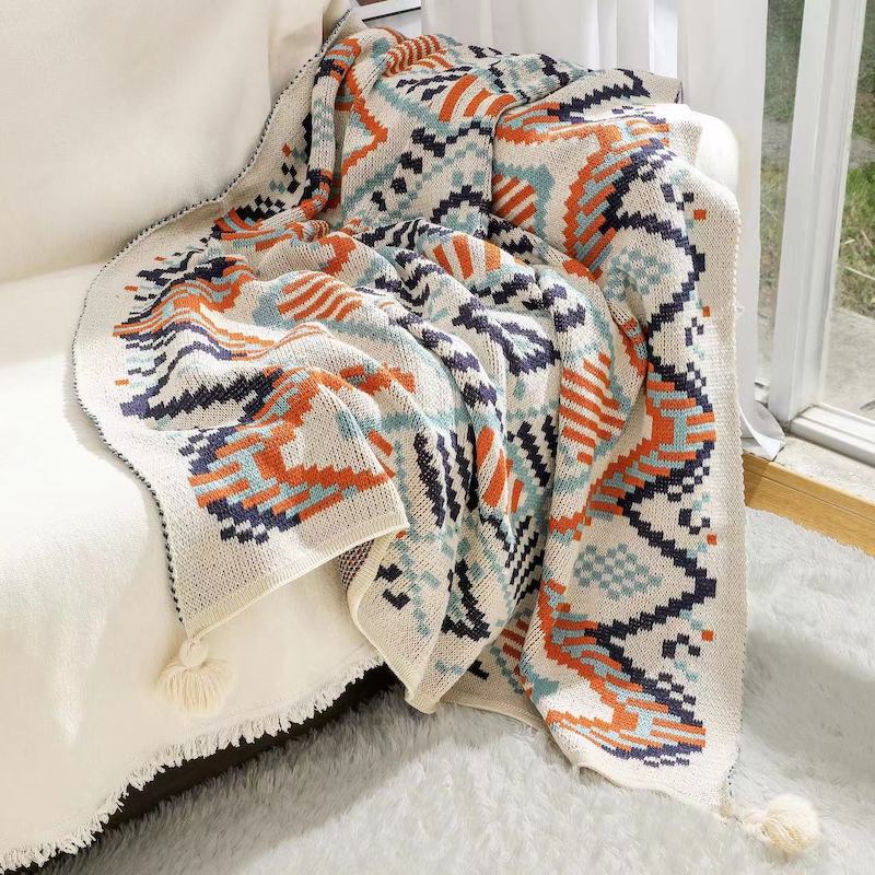 Boho Southwestern Fringed Thro - đánh giá và giá Boho Throw Blanket Fringe